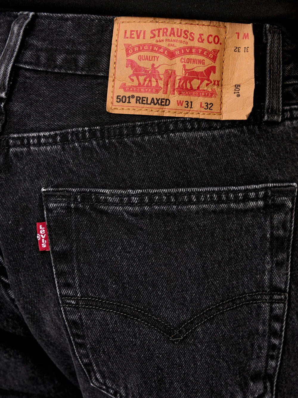 Levi's 501 Relaxed jeans Zwart