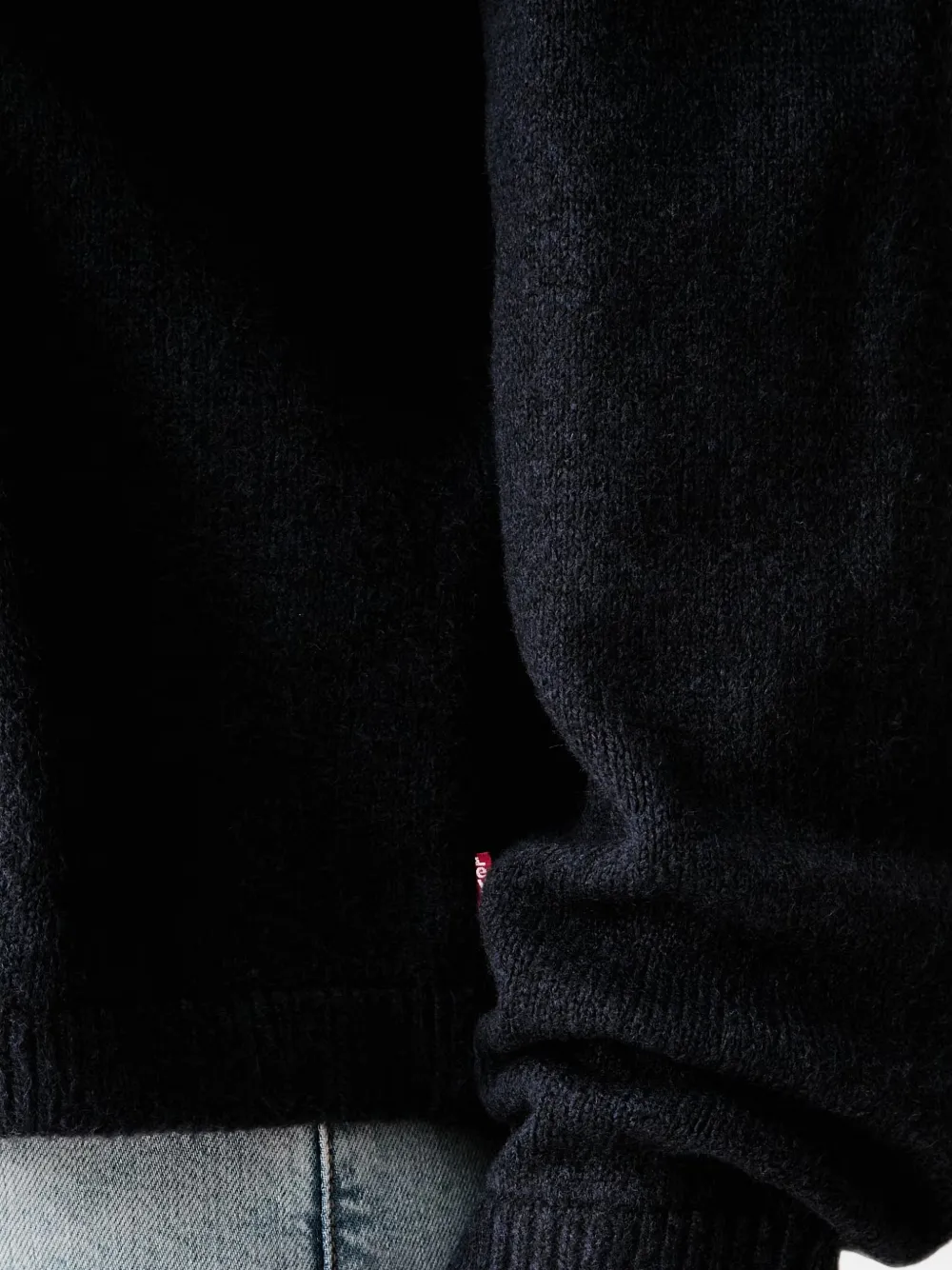 Levi's Boulder quarter-zip sweater Blauw