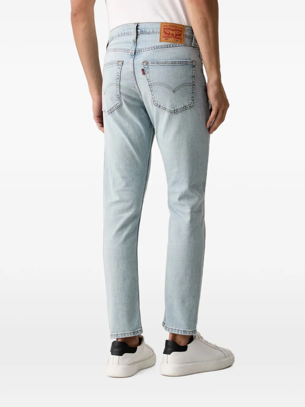 Levi's 515™ gerafelde jeans met toelopende pijpen Blauw