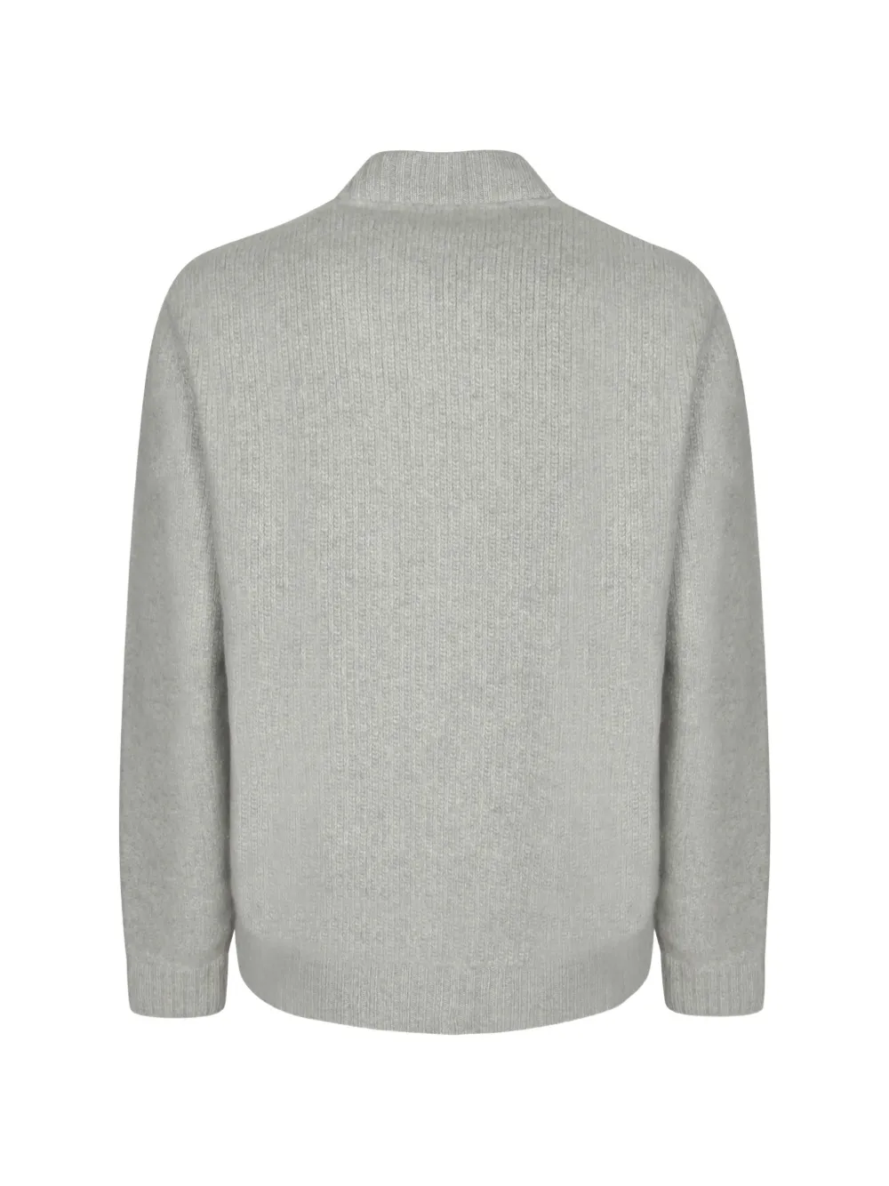Zanone ribbed-knit button-up cardigan Grijs
