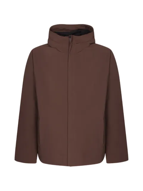 Herno hooded zip-up jacket