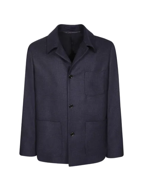 Lardini checked button-up shirt jacket