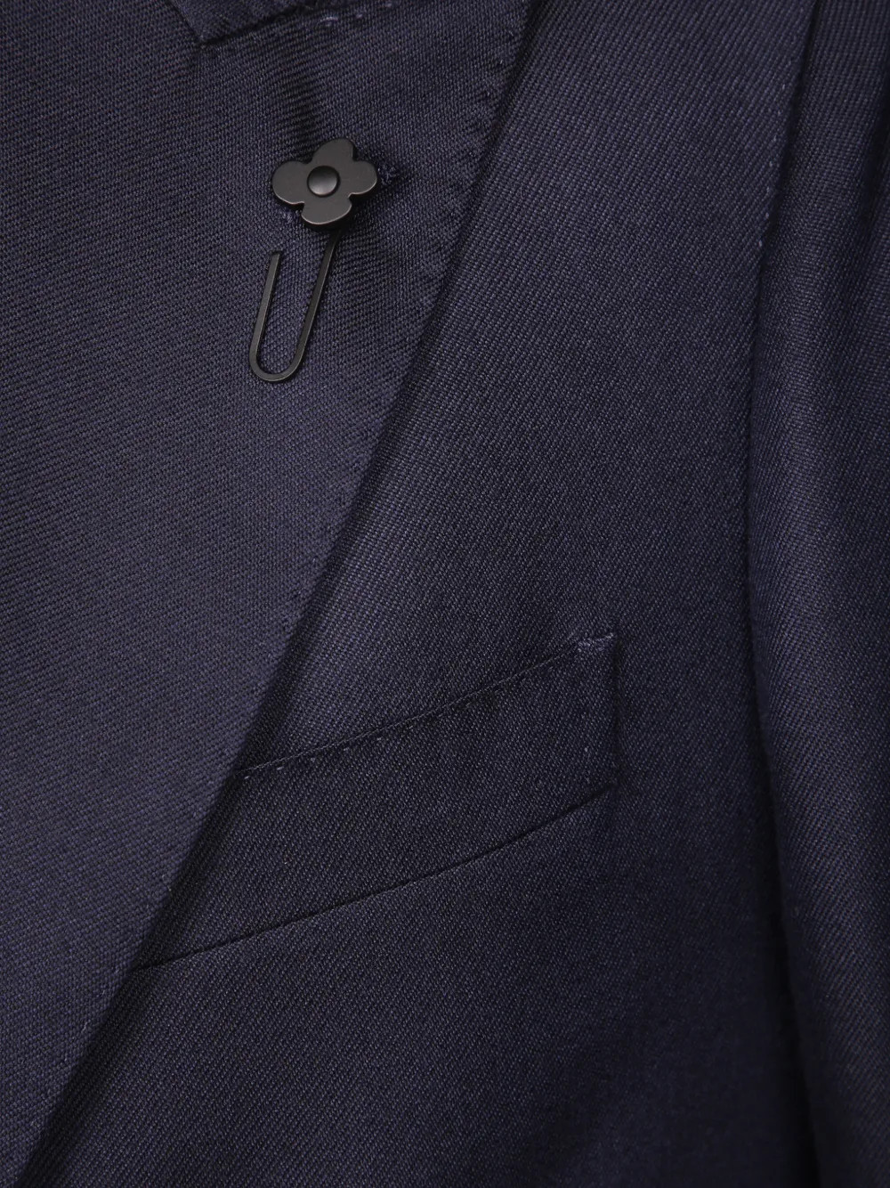 Lardini Blazer met puntige revers en bloemenprint Blauw
