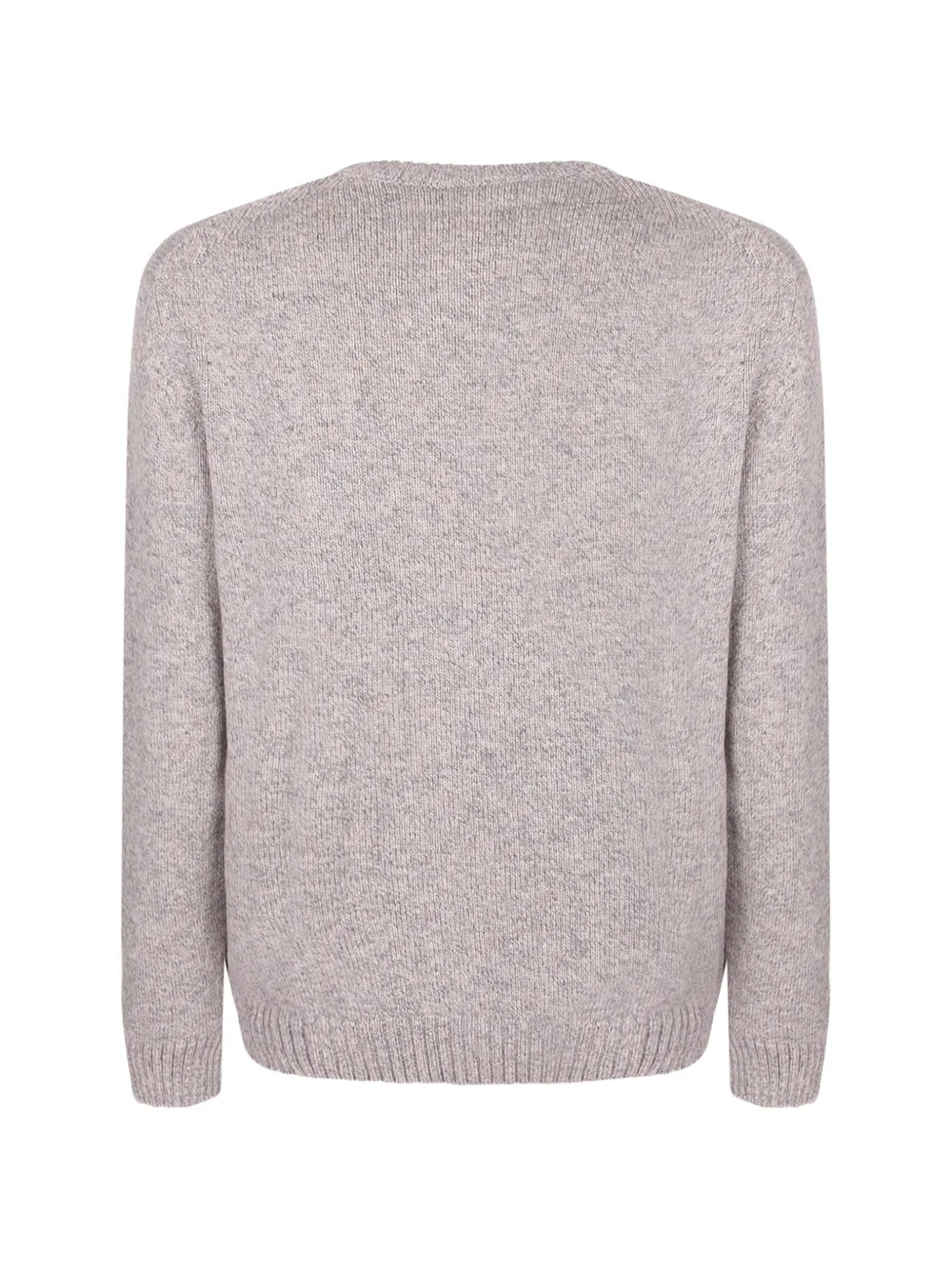 Zanone crew-neck ribbed-trim sweater Beige