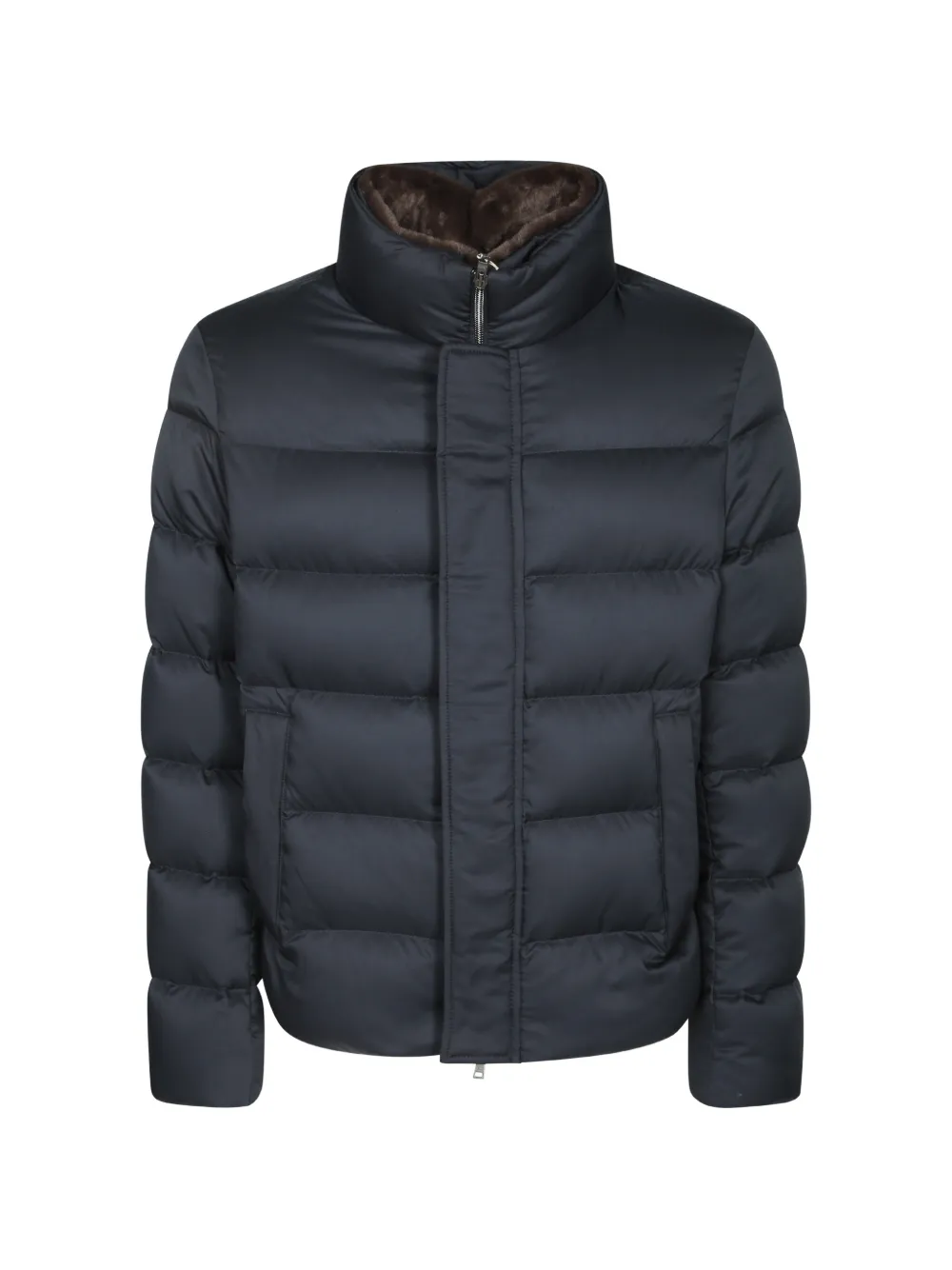 Herno quilted high-neck coat - Blau