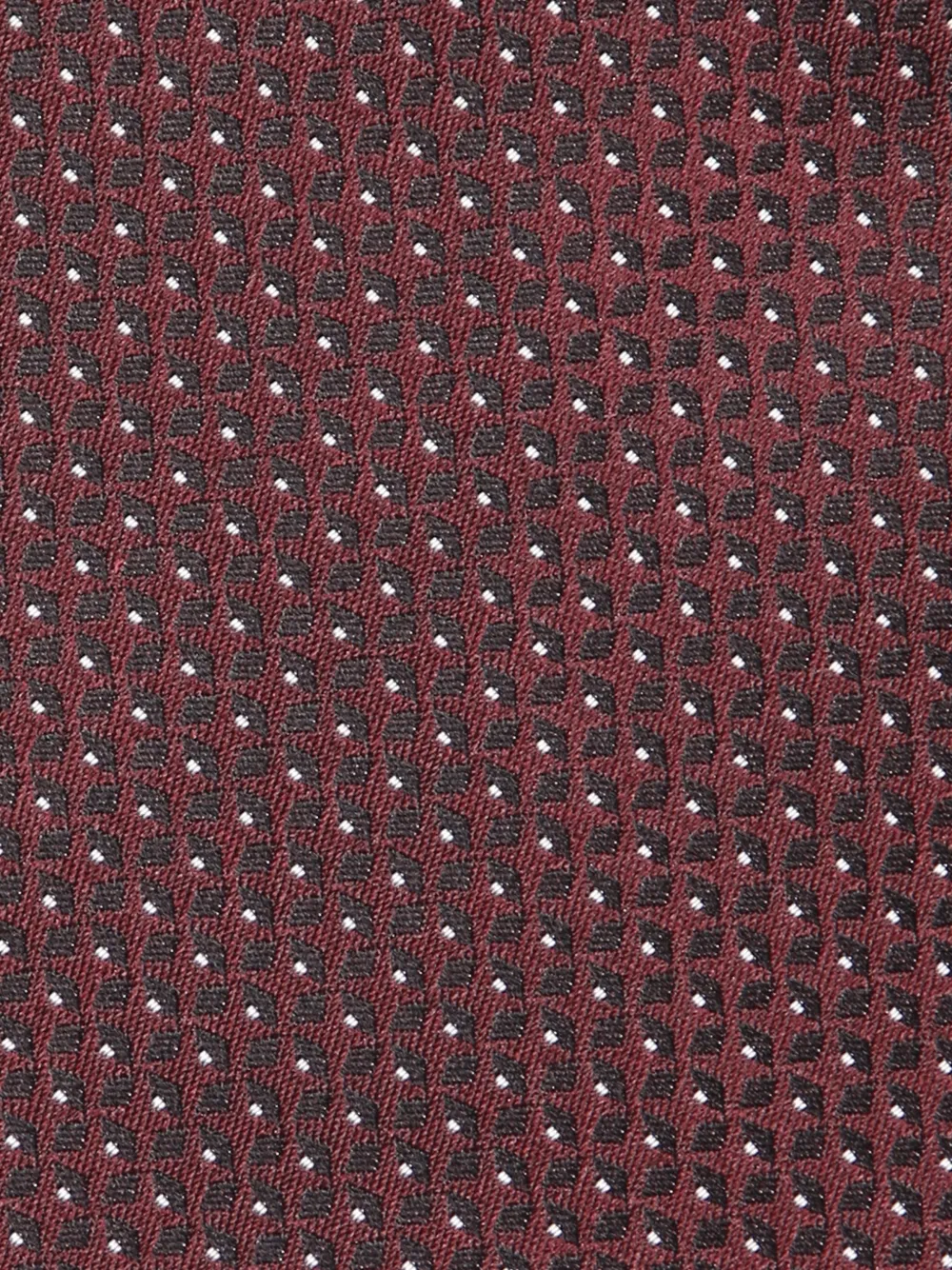Zegna Zijden stropdas met geometrisch patroon Rood