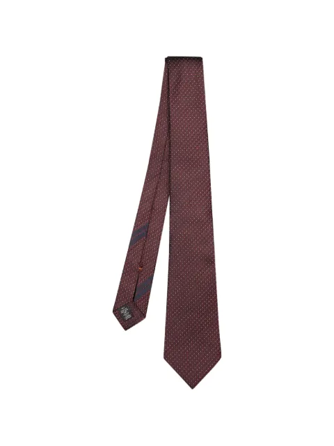 Zegna geometric-pattern silk tie