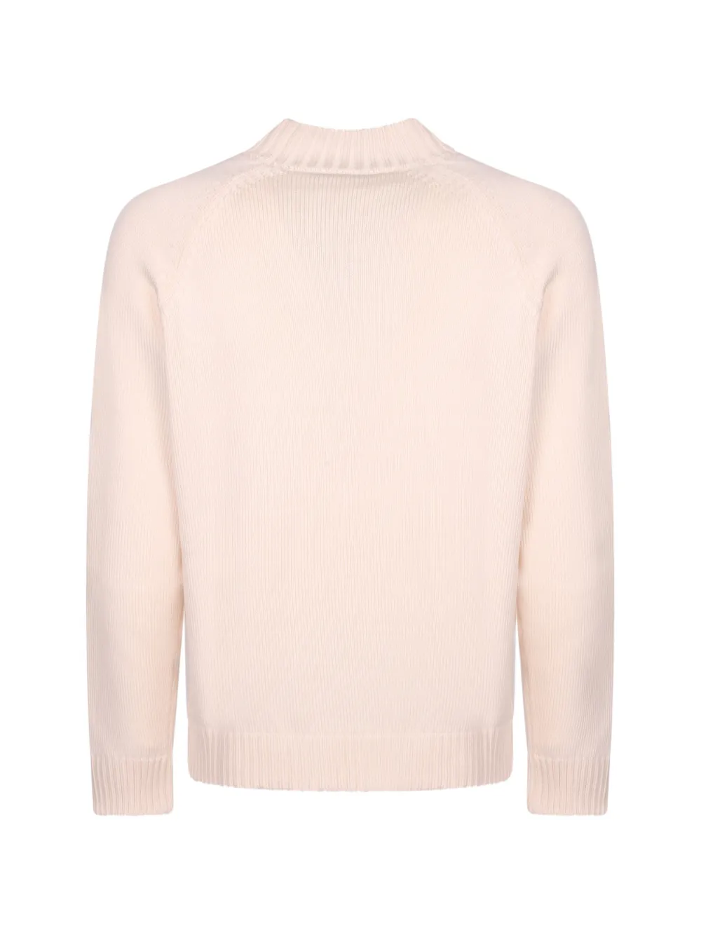 Zanone Trui met hoge hals en raglan mouwen Beige