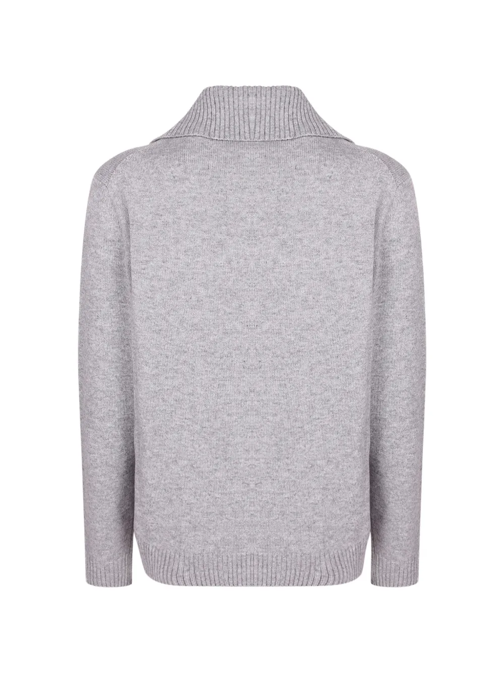 Zanone quarter-zip knitted sweater Grijs