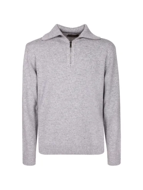 Zanone Pullover mit kurzem Reißverschluss
