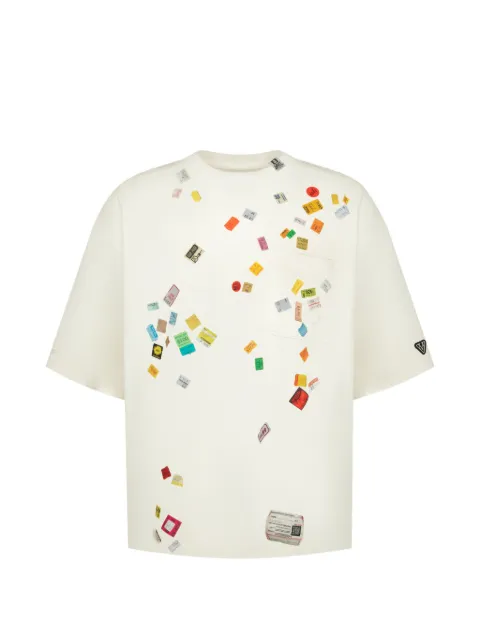 Maison MIHARA YASUHIRO price-tag-sticker-printed t-shirt