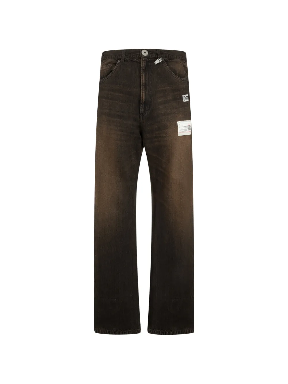 Maison MIHARA YASUHIRO Folded denim pants - Nero