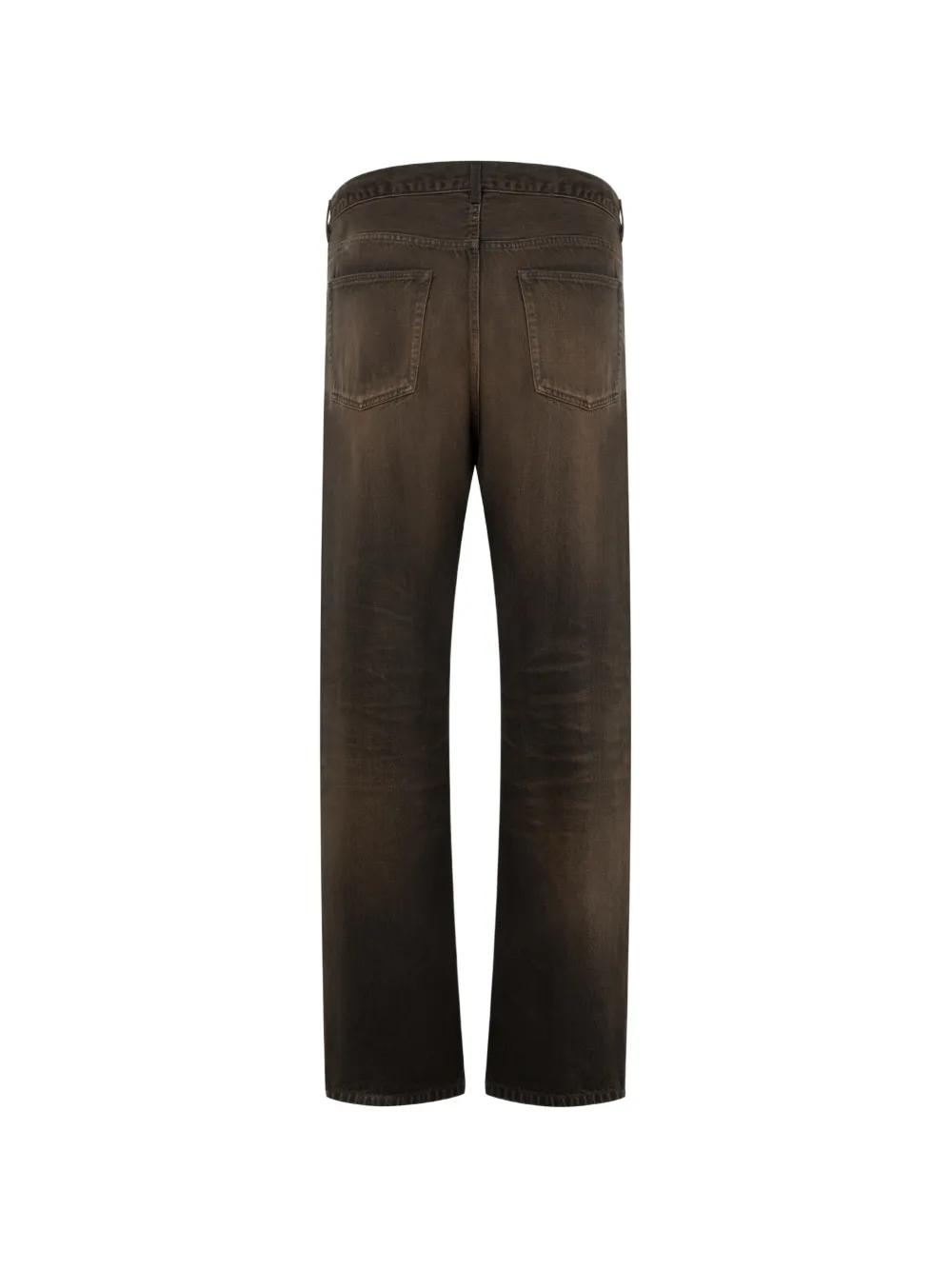 Maison MIHARA YASUHIRO Denim broek met omslag Zwart