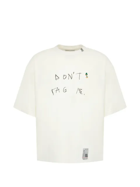 Maison MIHARA YASUHIRO Don't-Tag-Me.-printed T-shirt