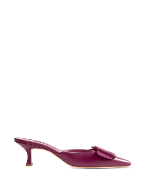 Manolo Blahnik Maysale mules med spændedetalje