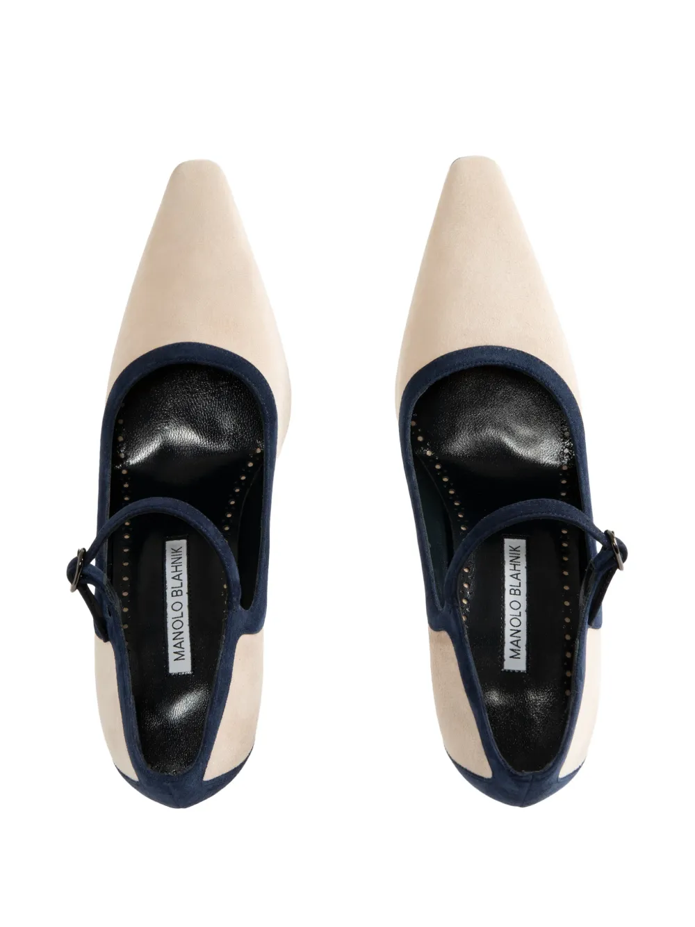 Manolo Blahnik Churla pointed-toe pumps Beige