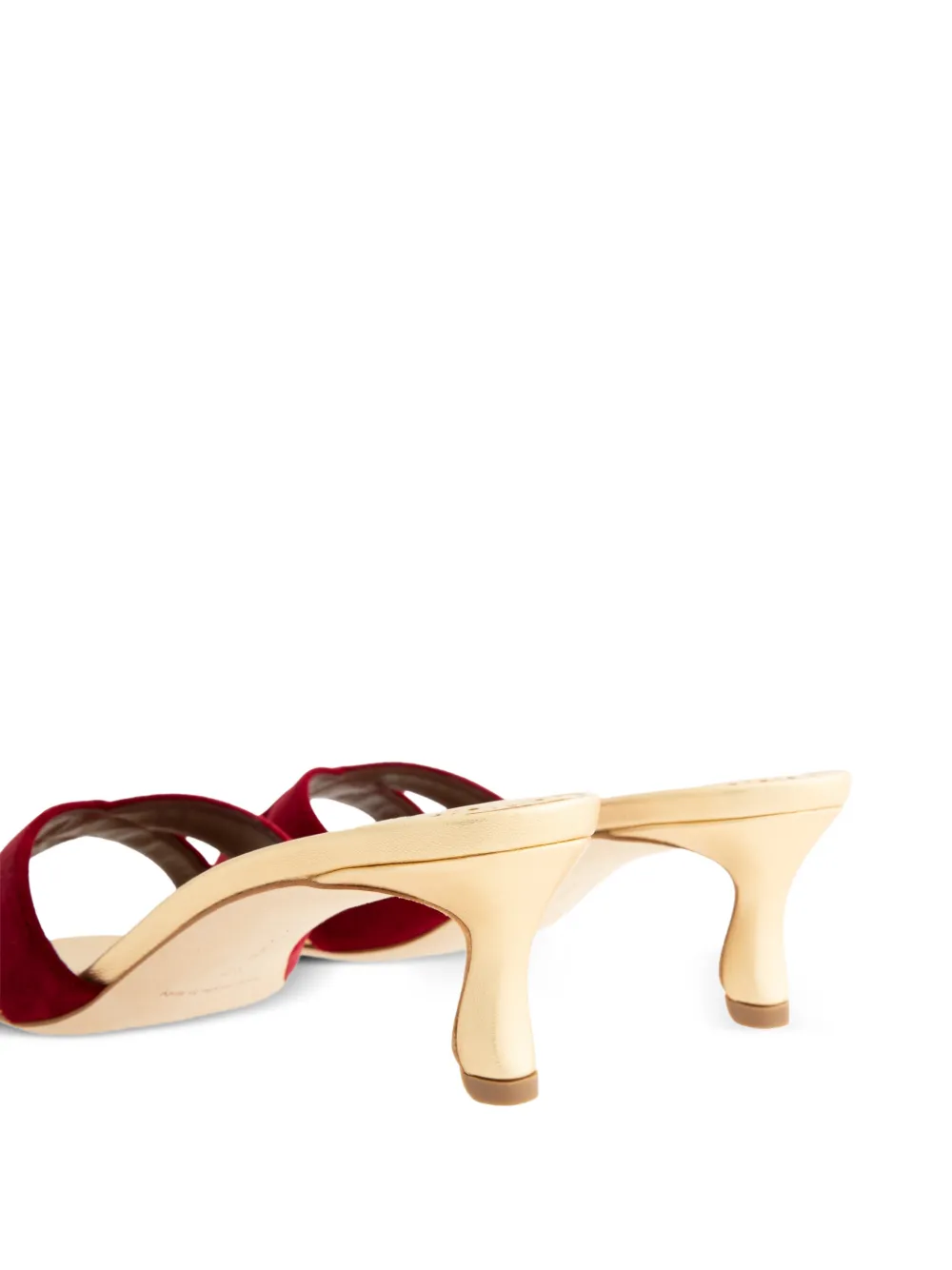 Manolo Blahnik Callydramu crossover sandals Goud