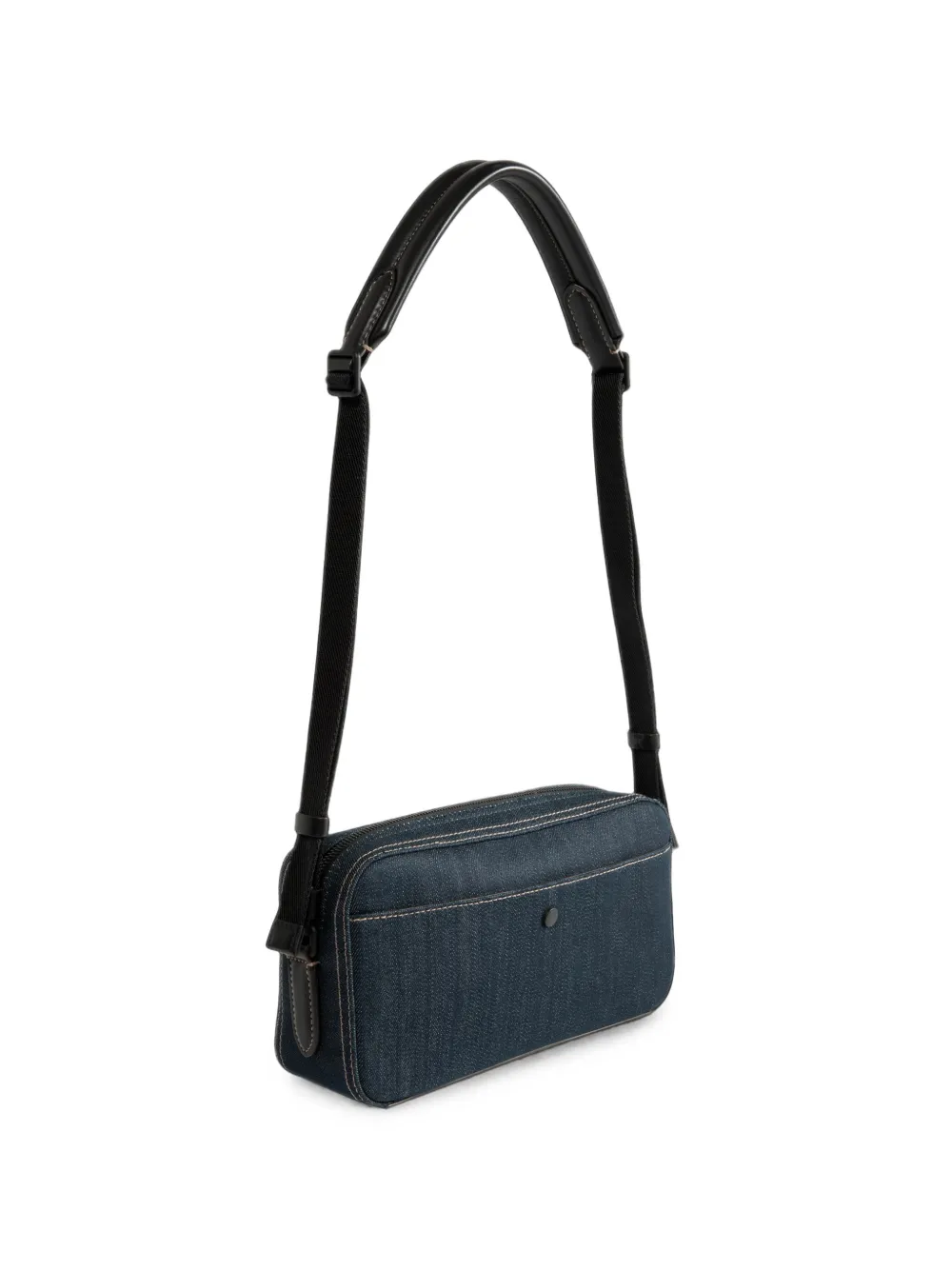 Moncler Carlo denim crossbodytas Blauw