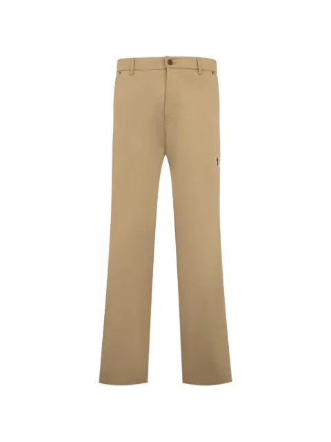 Moncler logo-patch straight-leg trousers