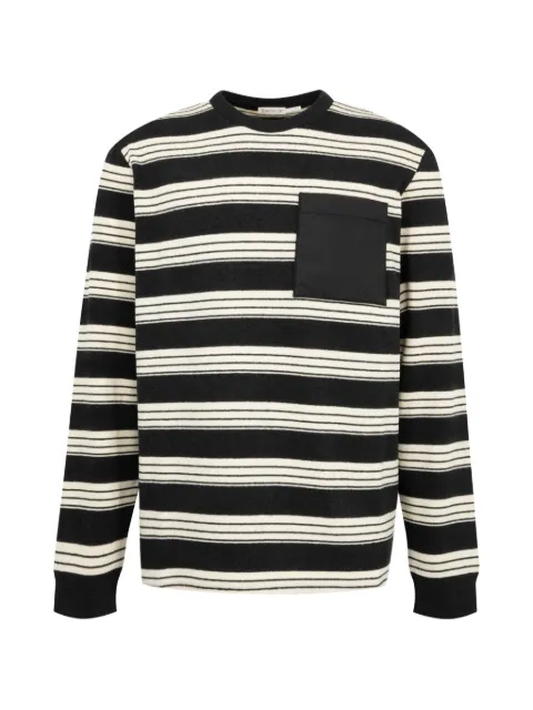 Moncler striped chest-pocket T-shirt