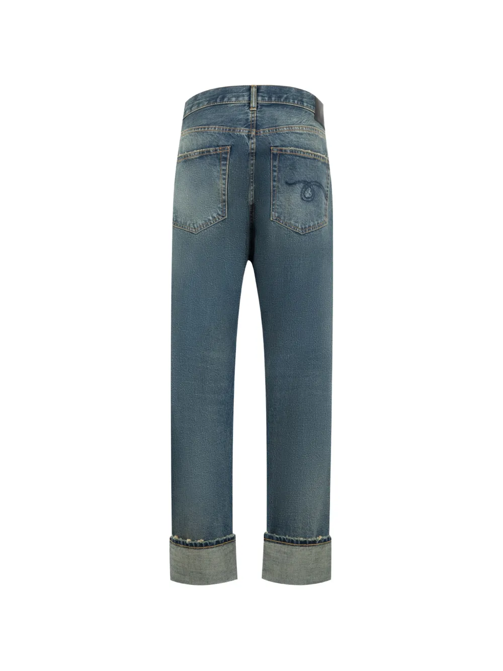 R13 Straight jeans Blauw