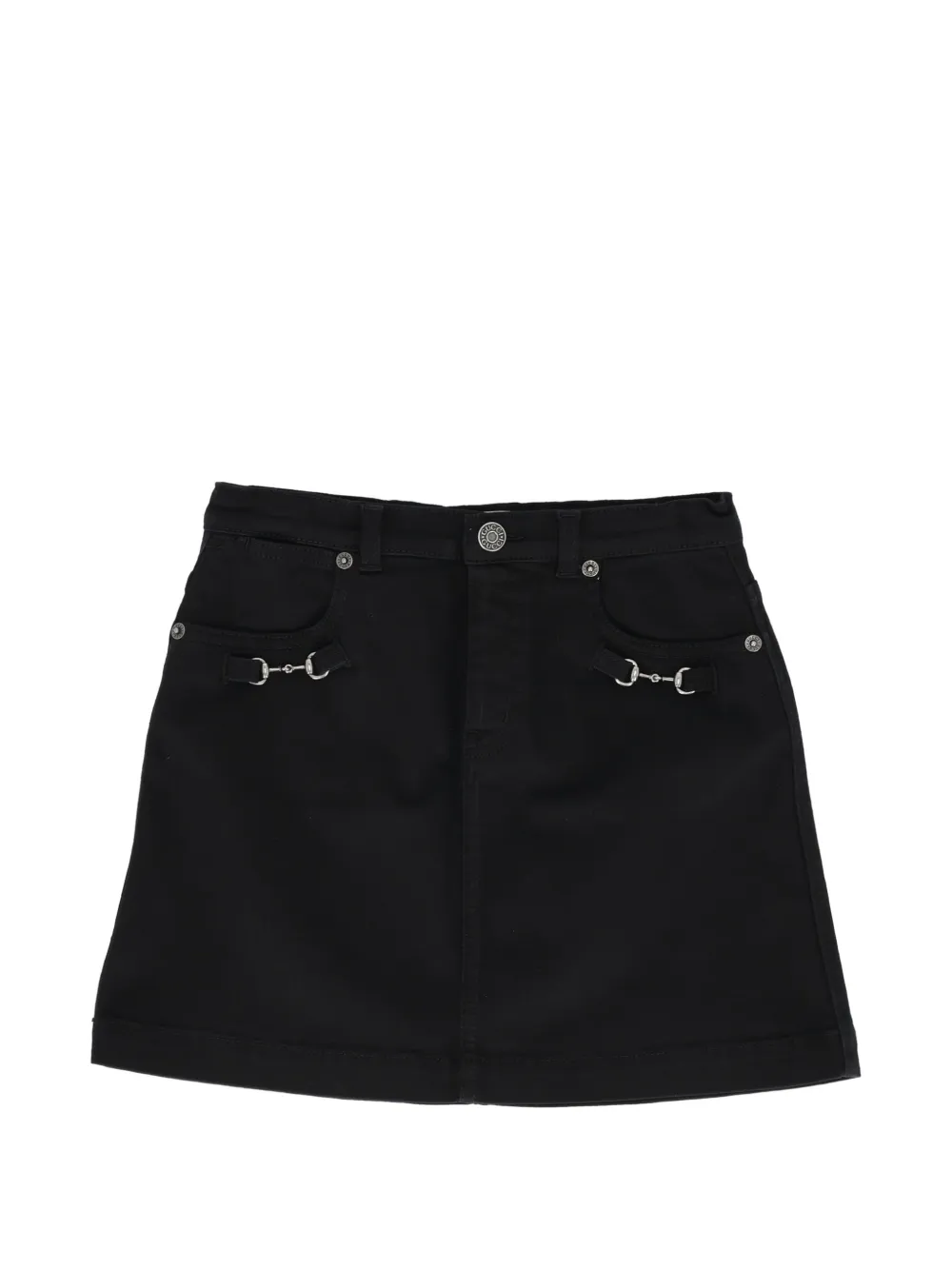 Gucci Kids Horsebit buttoned skirt - Grau