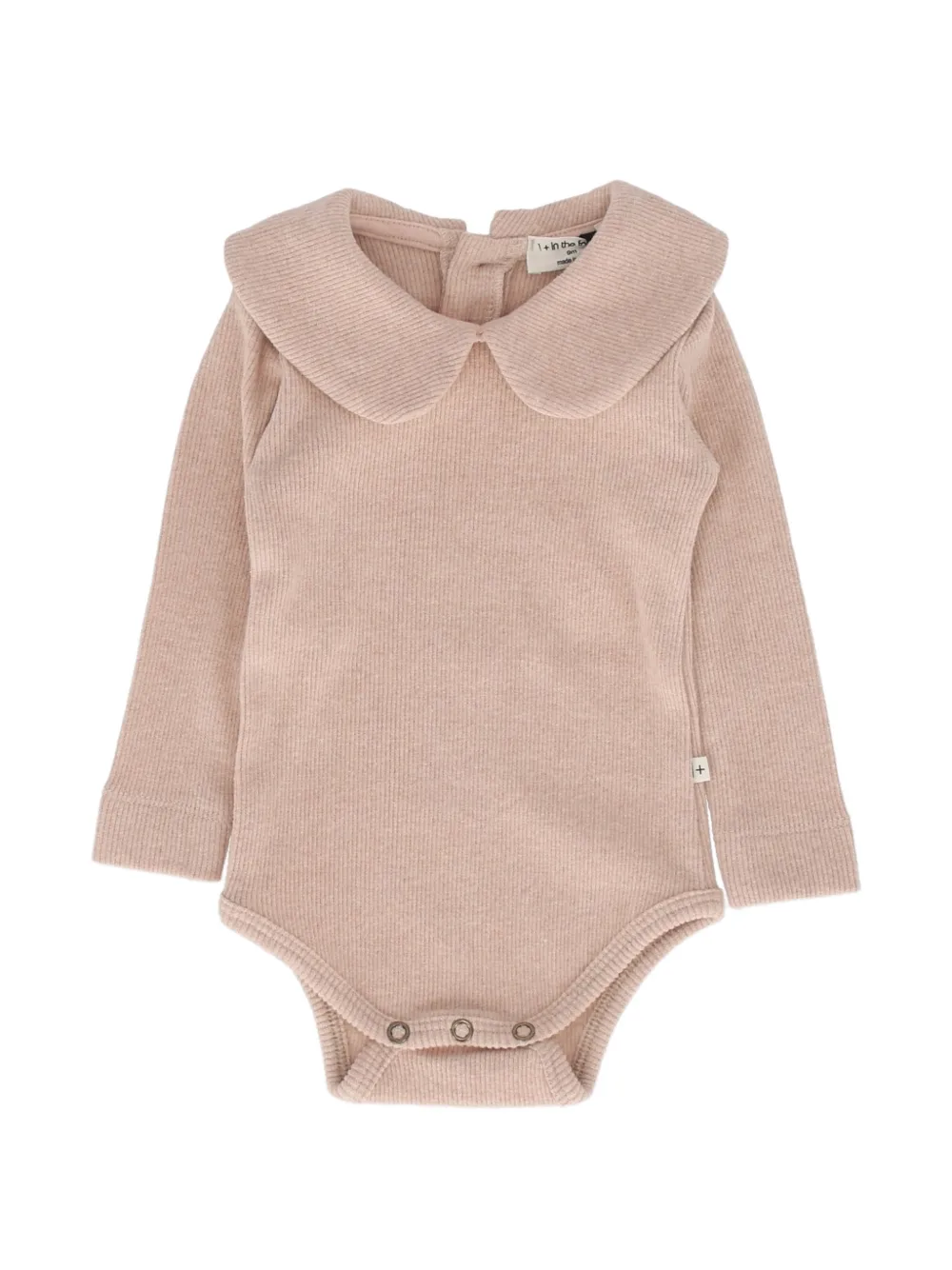 1+ In The Family ribbed peter pan collar bodysuit - Nude
