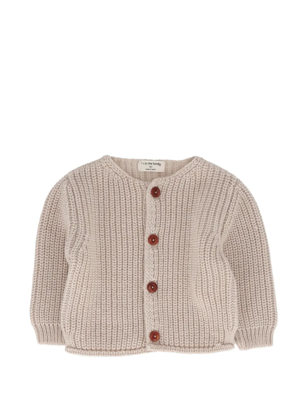 1 + IN THE FAMILY Antibes Cardigan mit Knöpfen - Nude