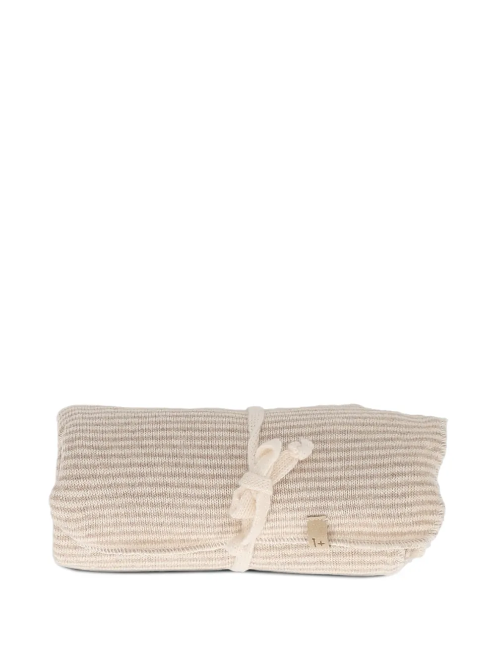 1+ In The Family Jeanine striped blanket - Toni neutri