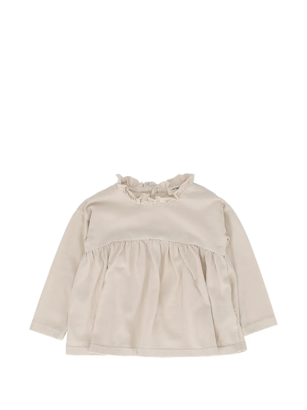 1+ In The Family Blusa con ruches - Toni neutri