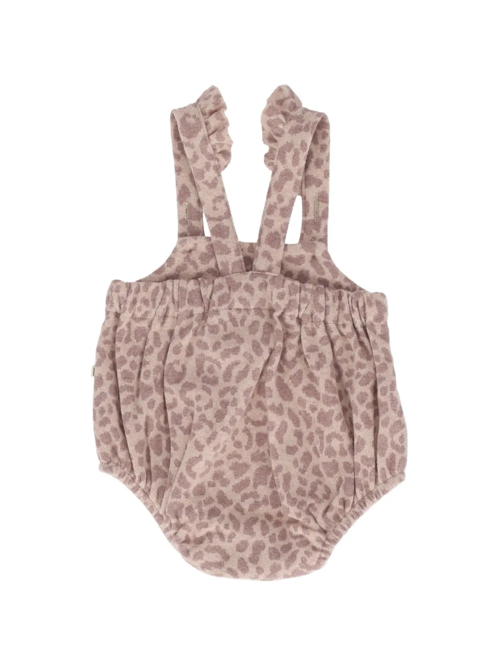 1 + IN THE FAMILY Romper met luipaardprint en ruches Beige