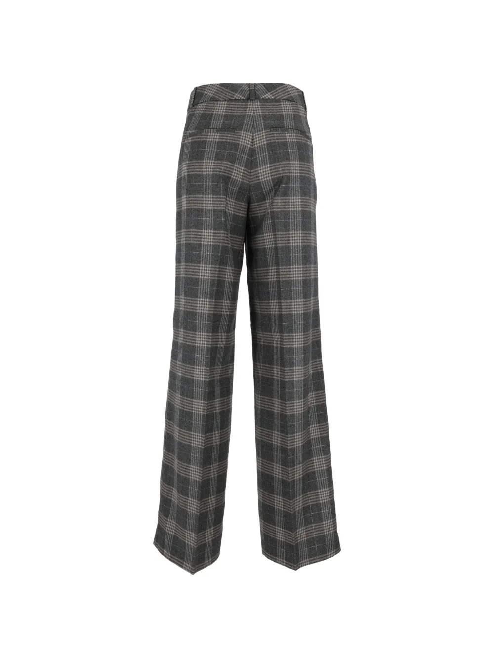 Peserico check-pattern wide-leg trousers Grijs