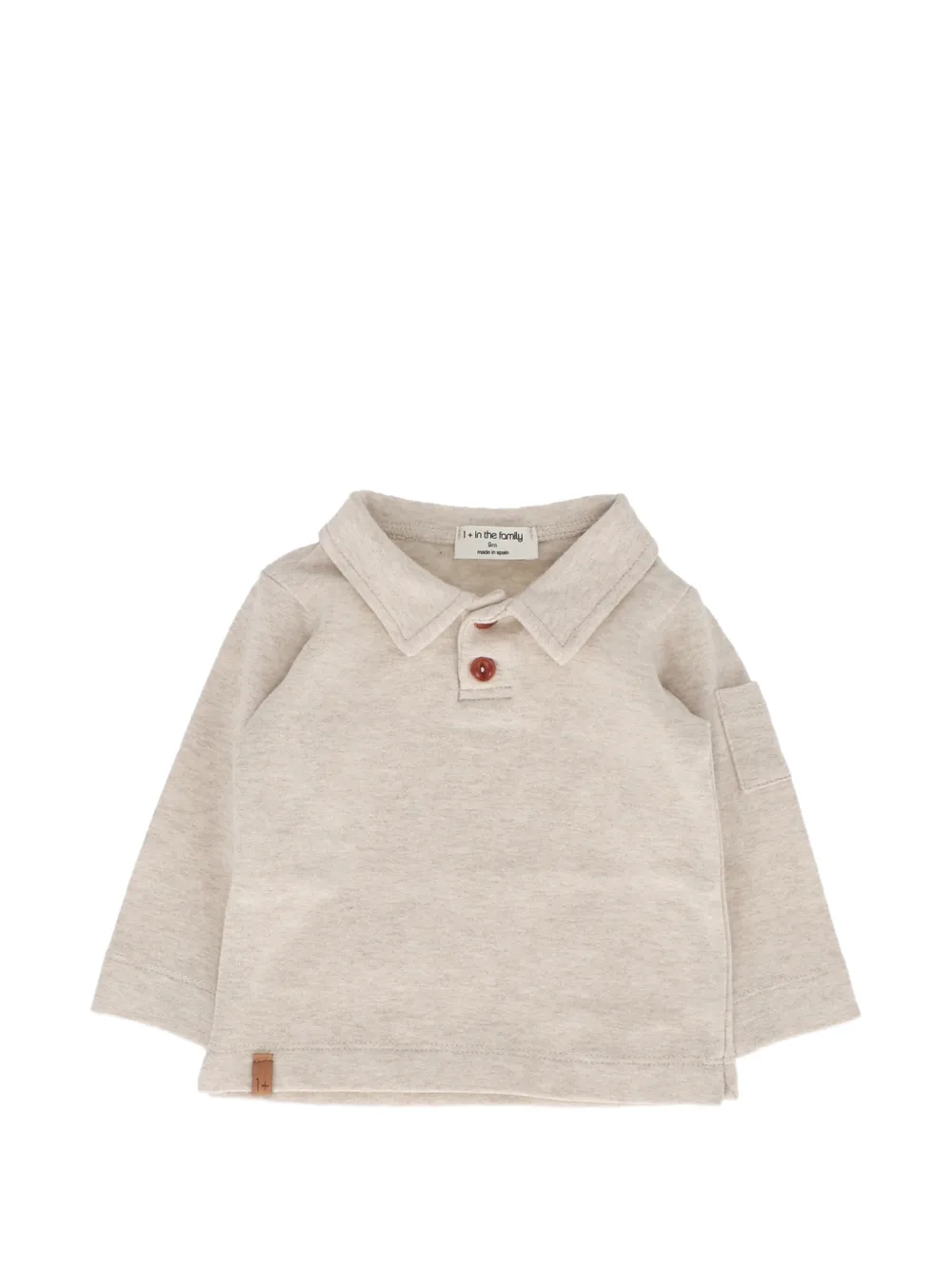 1 + IN THE FAMILY Polo a maniche lunghe - Toni neutri