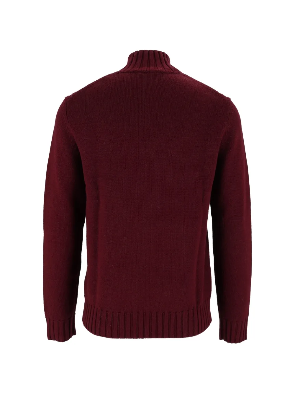 Ballantyne Ribgebreide trui Rood