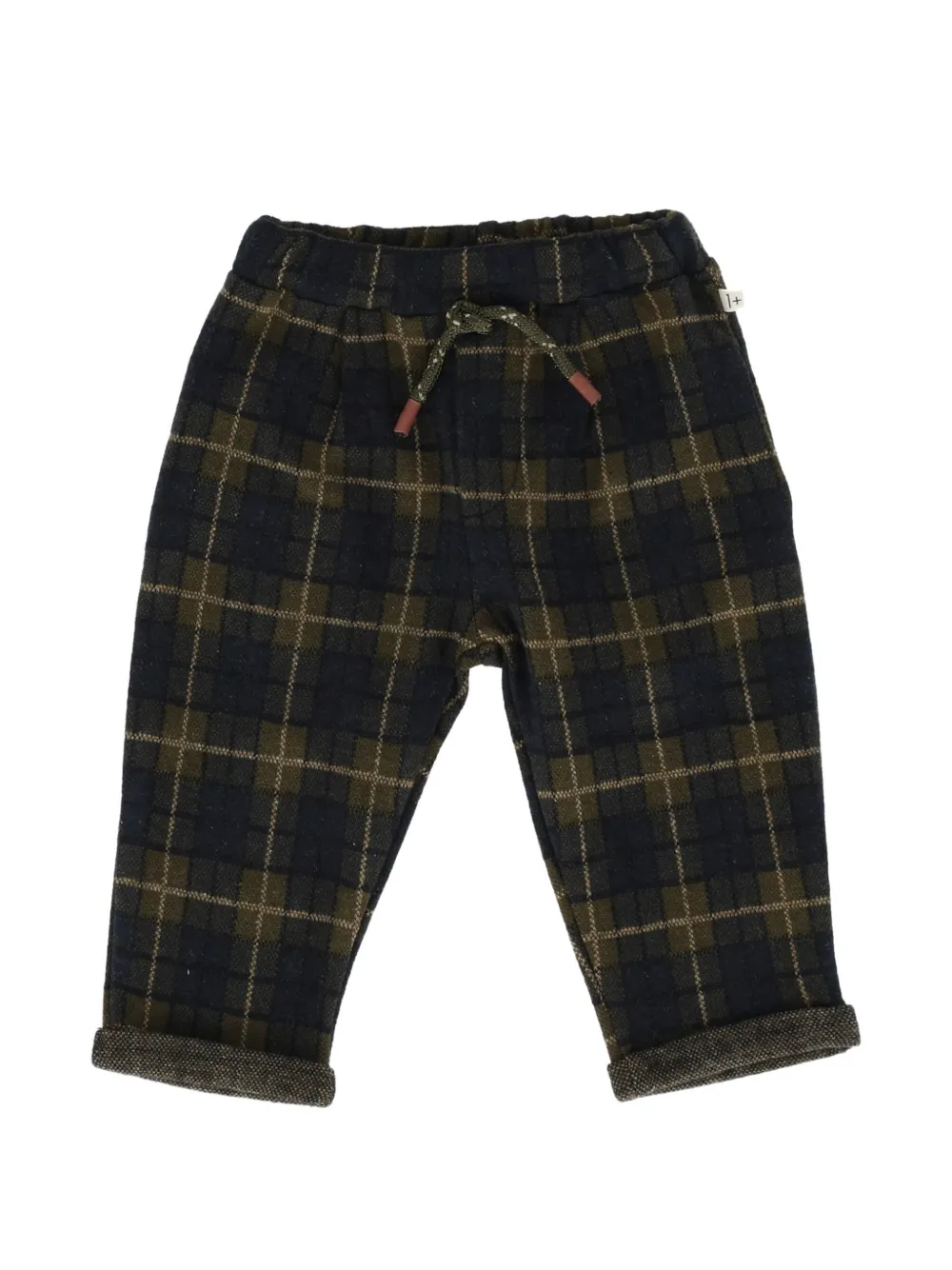 1 + IN THE FAMILY Pantaloni Chef a quadri con coulisse - Blu