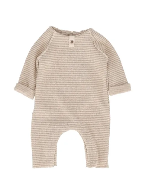 1 + IN THE FAMILY striped button-fastening romper