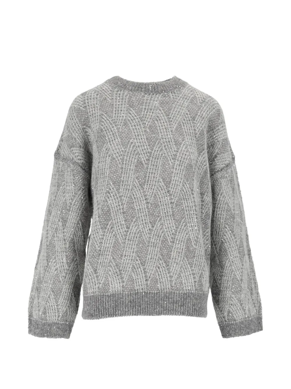 Peserico Pullover mit Pailletten - Grau