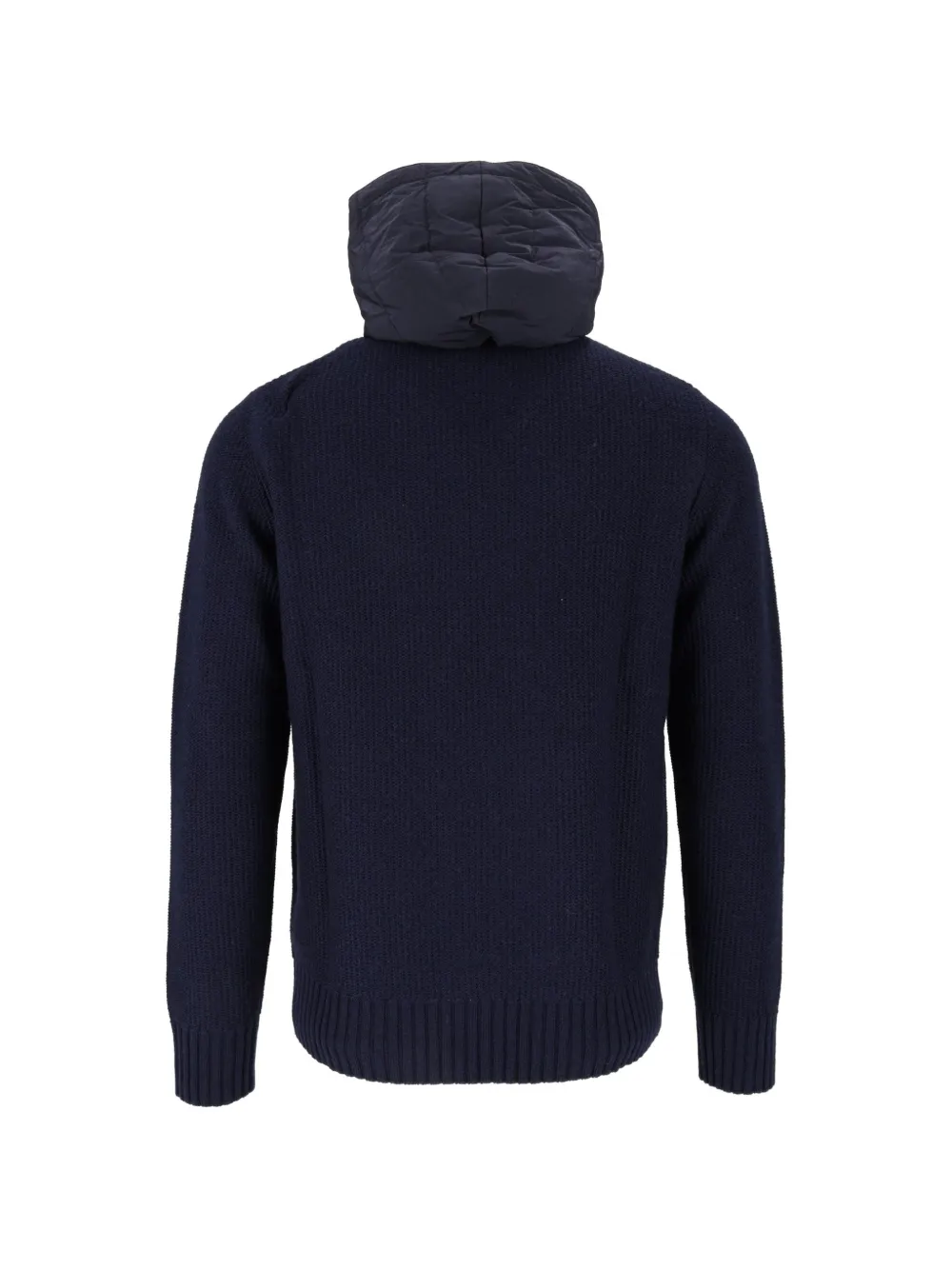 Ballantyne Vest met elleboogpatches en capuchon Blauw
