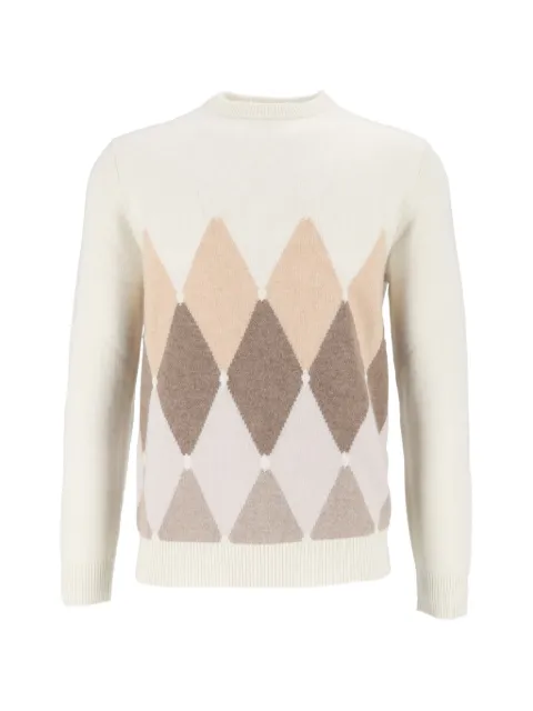Ballantyne argyle-intarsia sweater