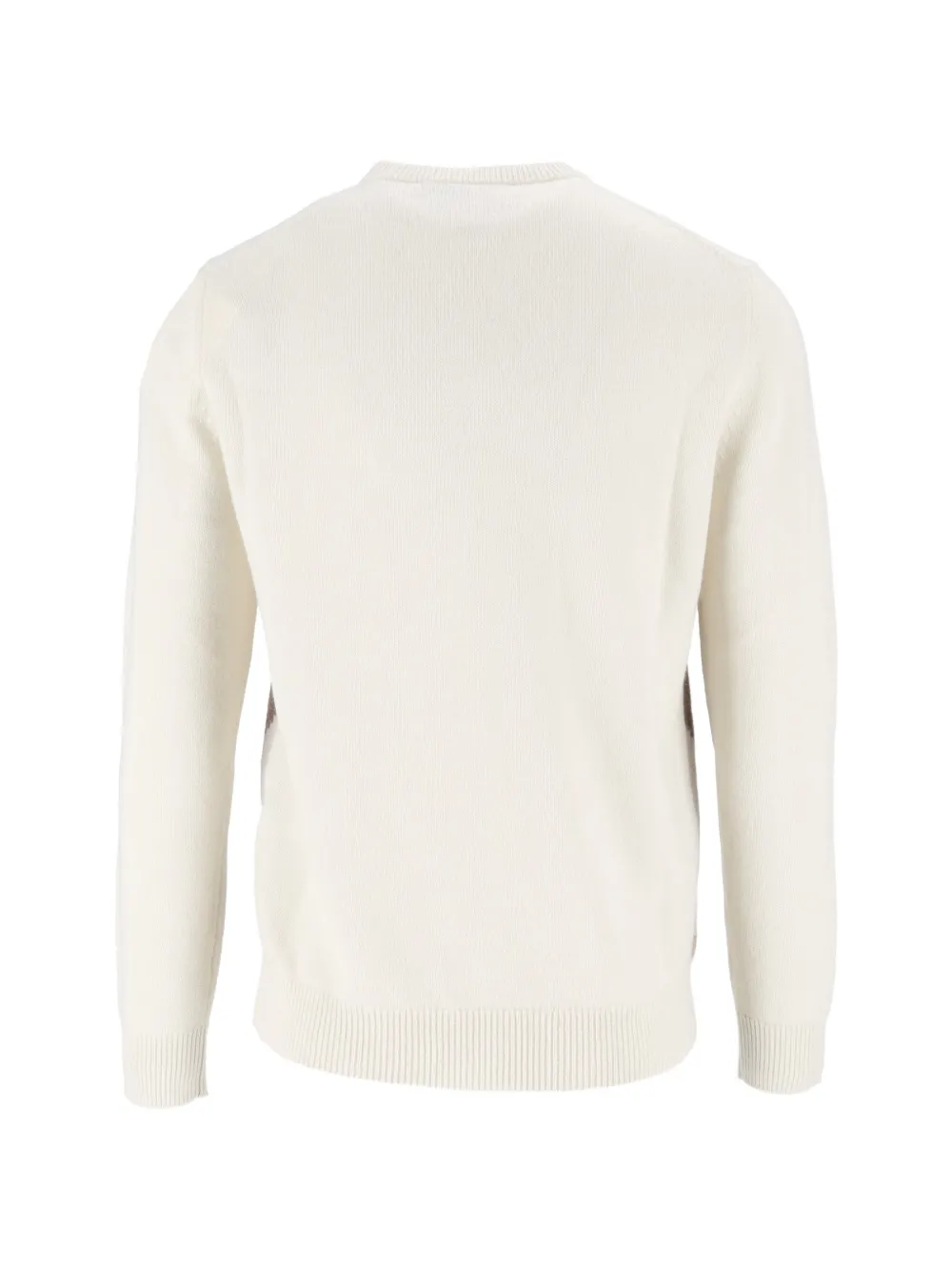 Ballantyne Trui met argyle intarsia Beige