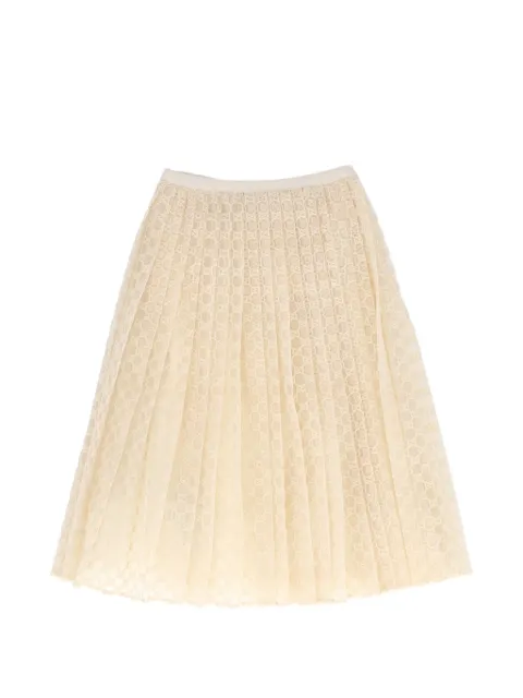 Gucci Kids GG-tulle froissé skirt
