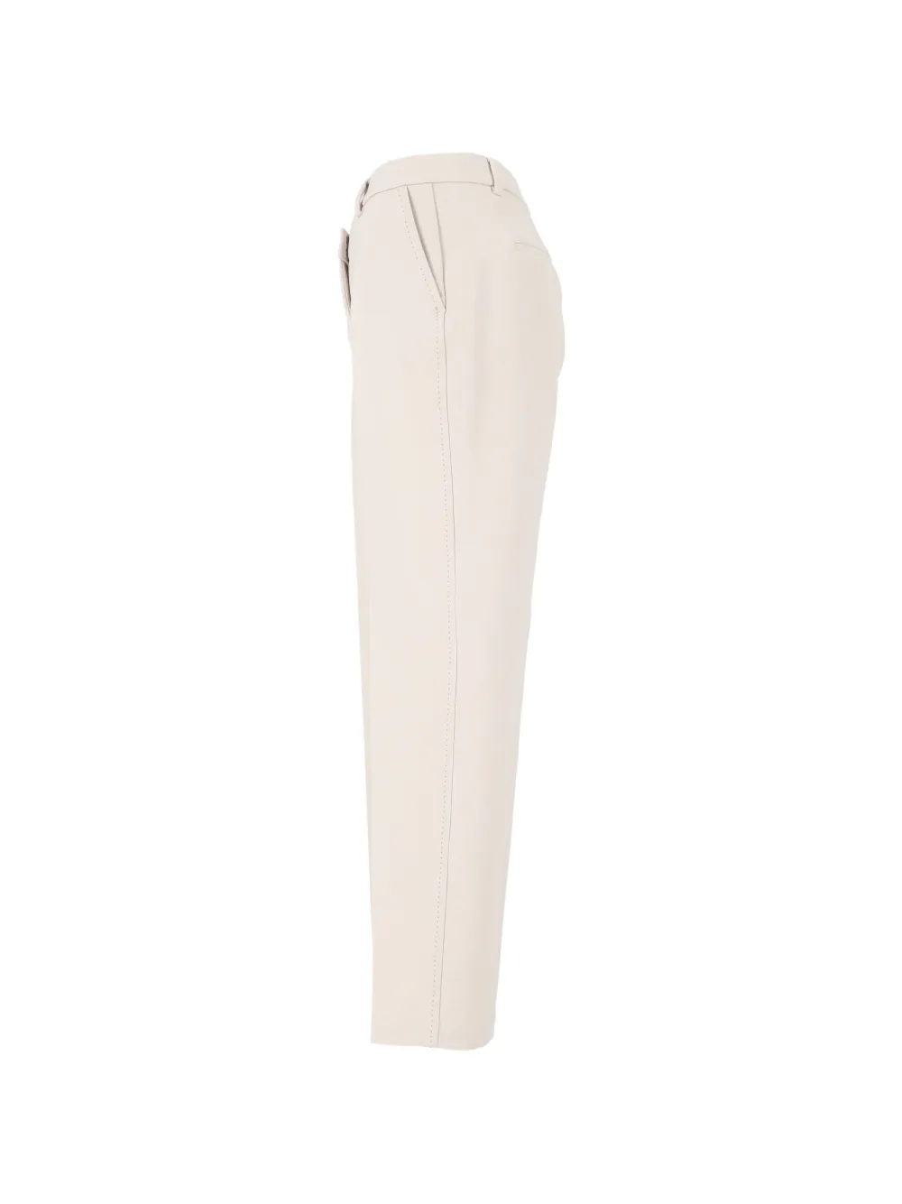 Peserico Plooibroek met ceintuur Beige