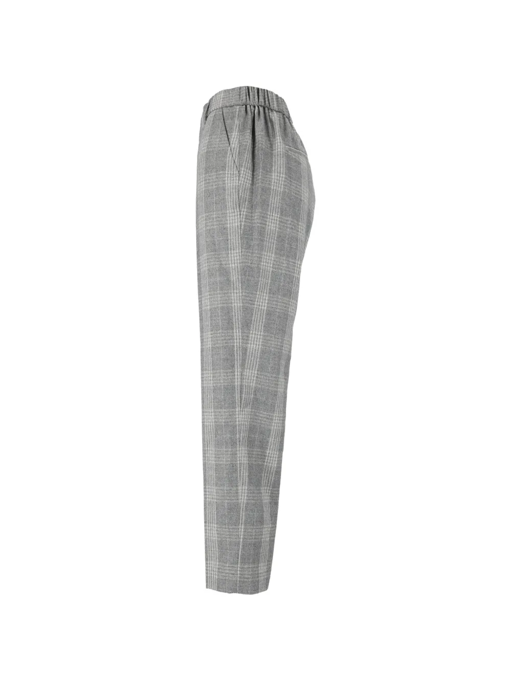 Peserico Geruite broek Grijs