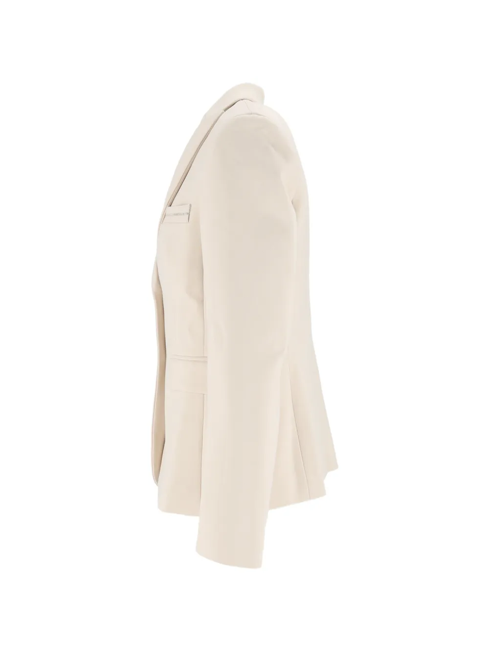 Peserico Blazer met enkele rij knopen en gekerfde revers Beige
