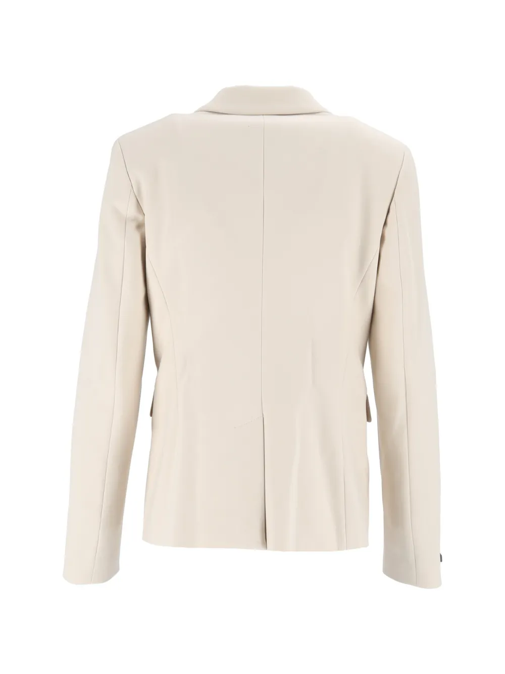 Peserico Blazer met enkele rij knopen en gekerfde revers Beige