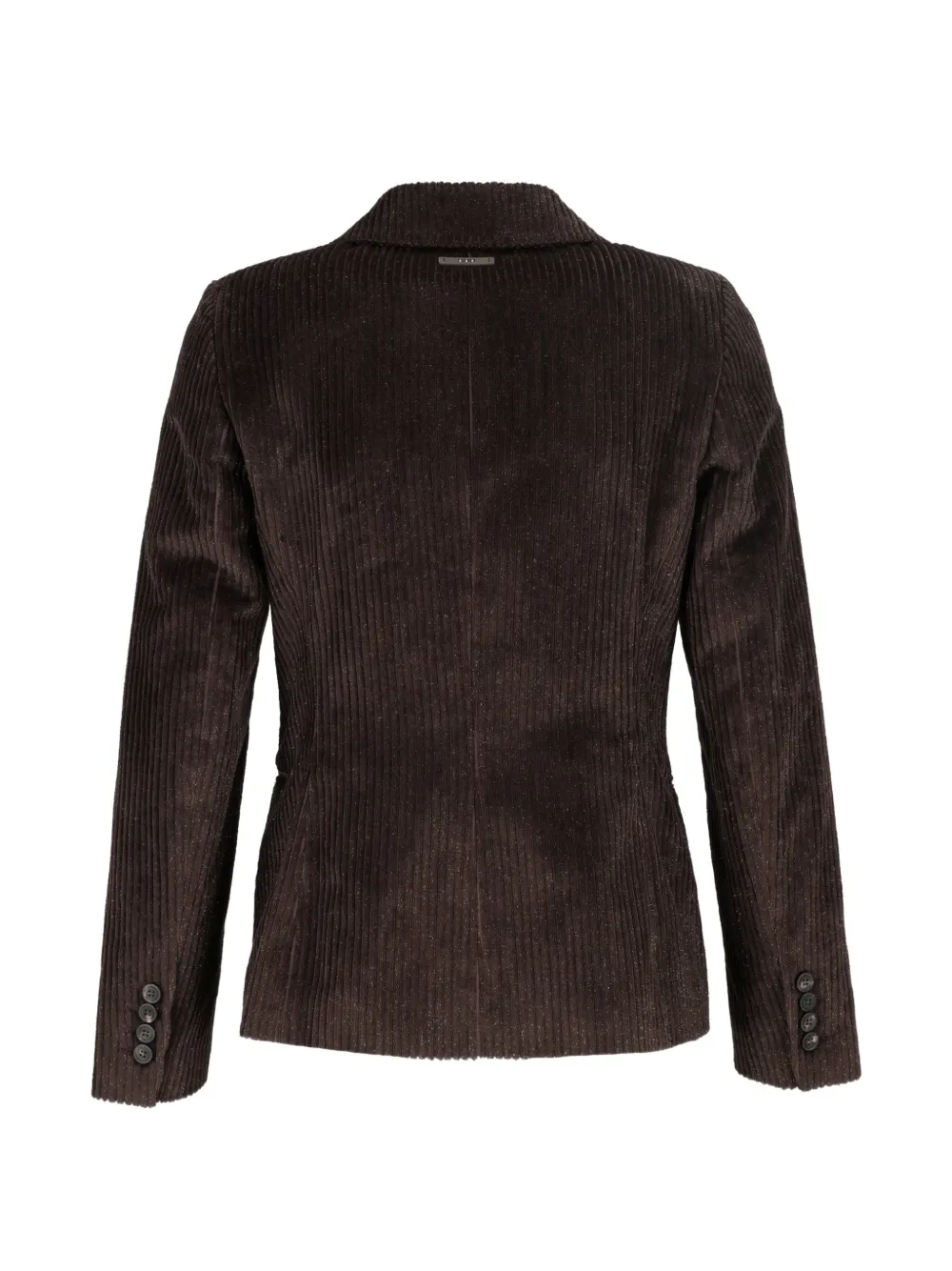 Peserico double-breasted corduroy jacket Bruin