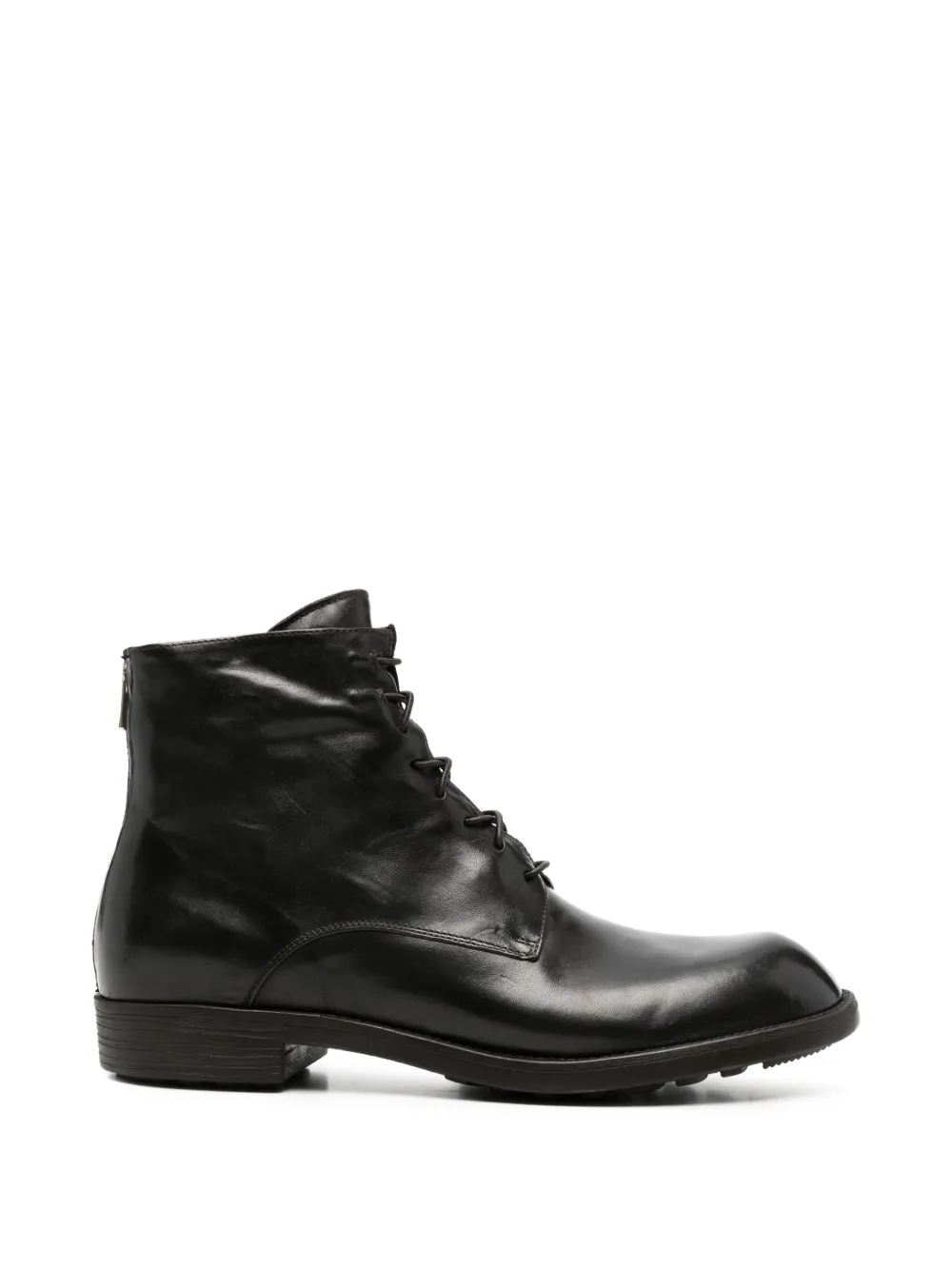 Officine Creative Diary lace-up leather ankle boots Bruin