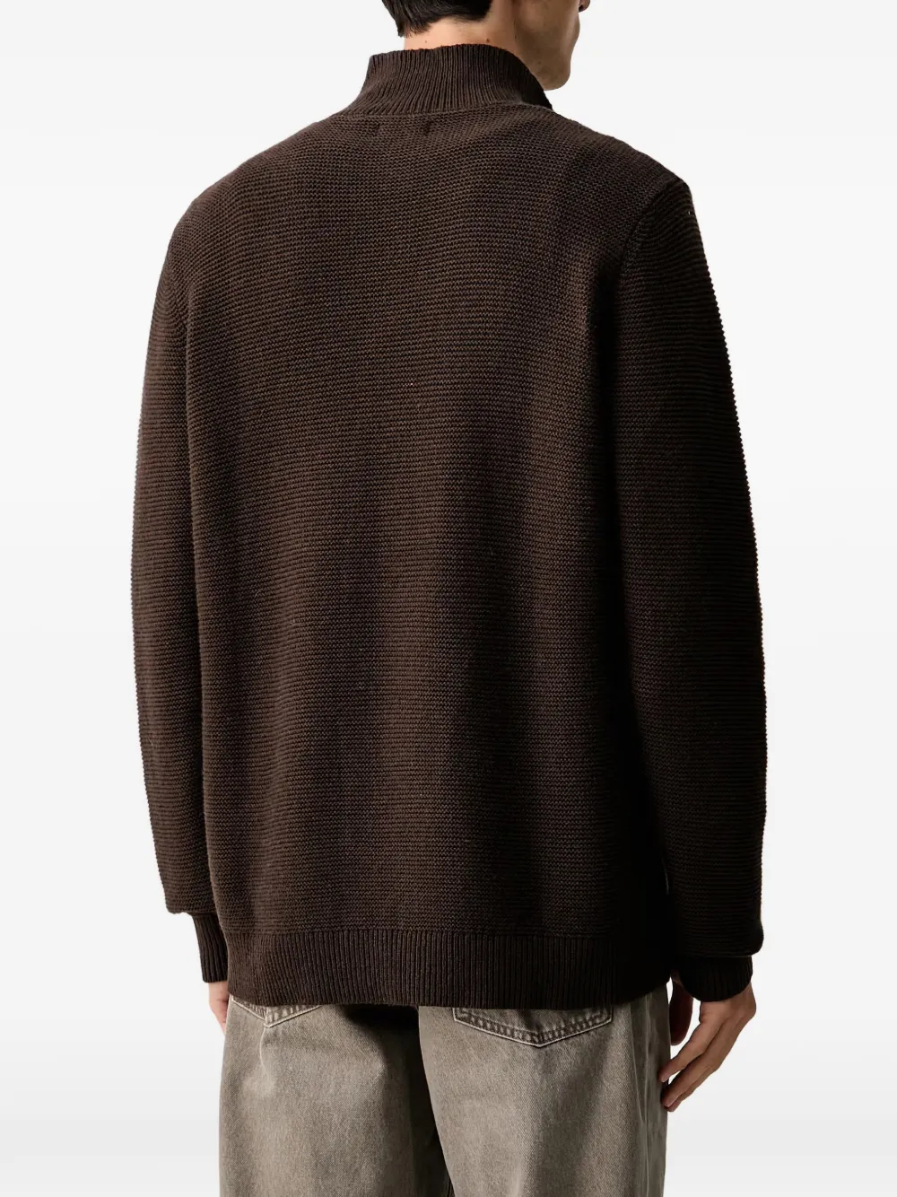 Levi's Housemark quarter-zip knitted sweater Bruin