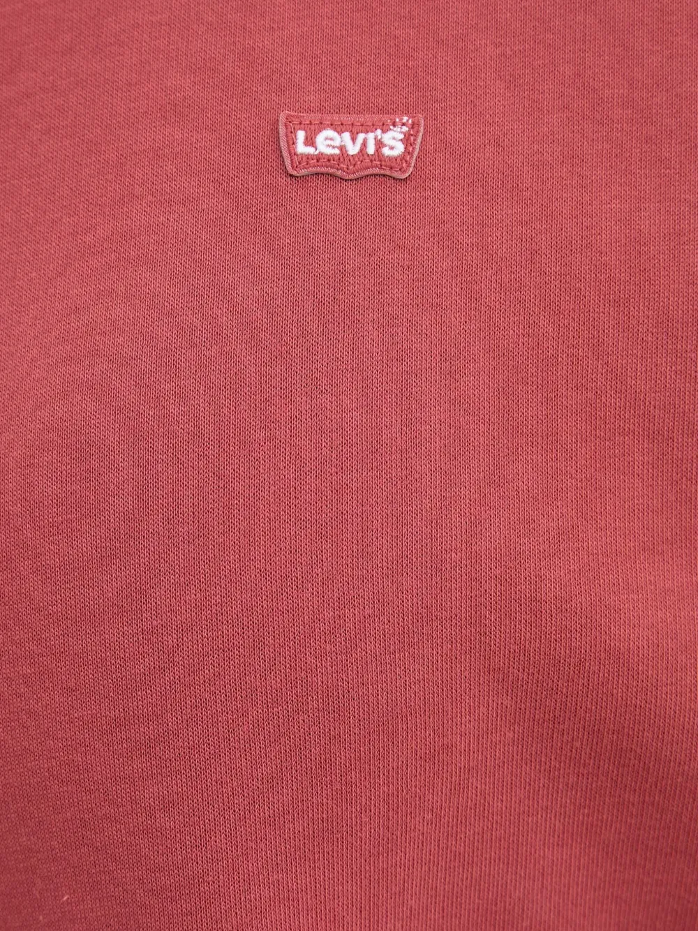 Levi's logo-patch crew-neck sweater Rood