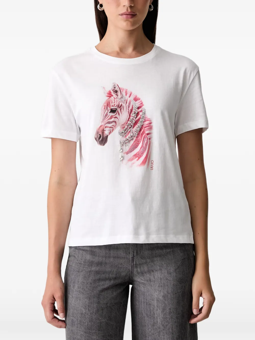LIU JO printed T-shirt - Bianco